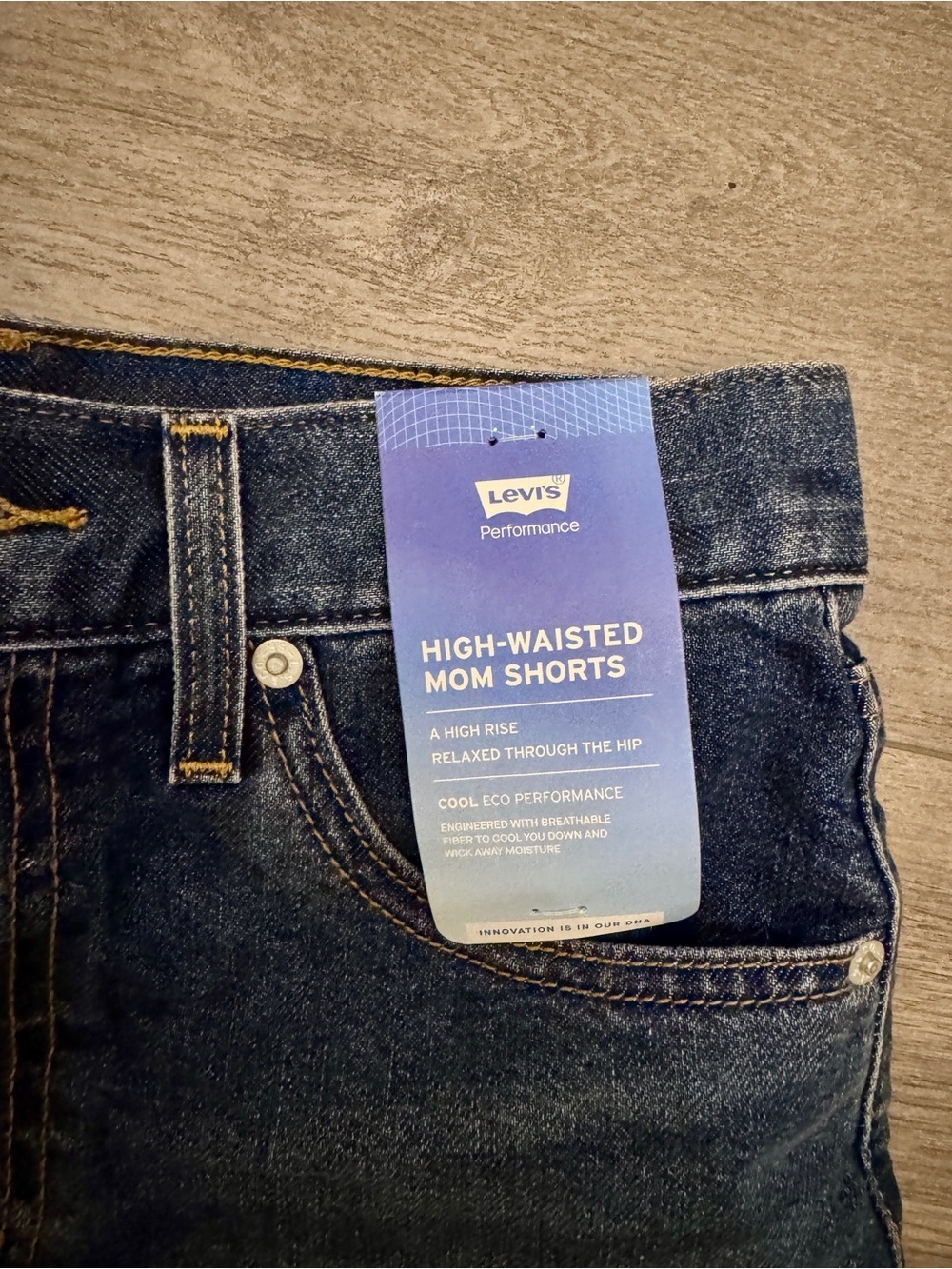 💙 Levi’s Ribcage High-Waisted Denim Shorts | Size 24 | NWT - Picture 5 of 8